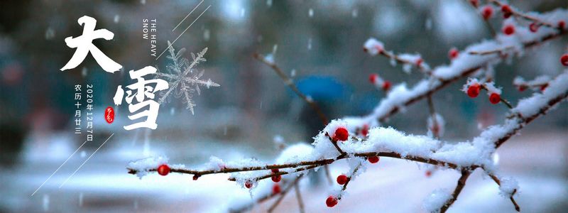 节气今朝逢大雪，清晨瓦上雪微凝